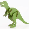 Flat River Group Little & Wood: T-Rex Green, Medium 3D Wooden Puzzle Kit* Puzzles