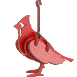 Flat River Group Little & Wood: Vibrant Cardinal 3D Wooden Puzzle Kit* Puzzles