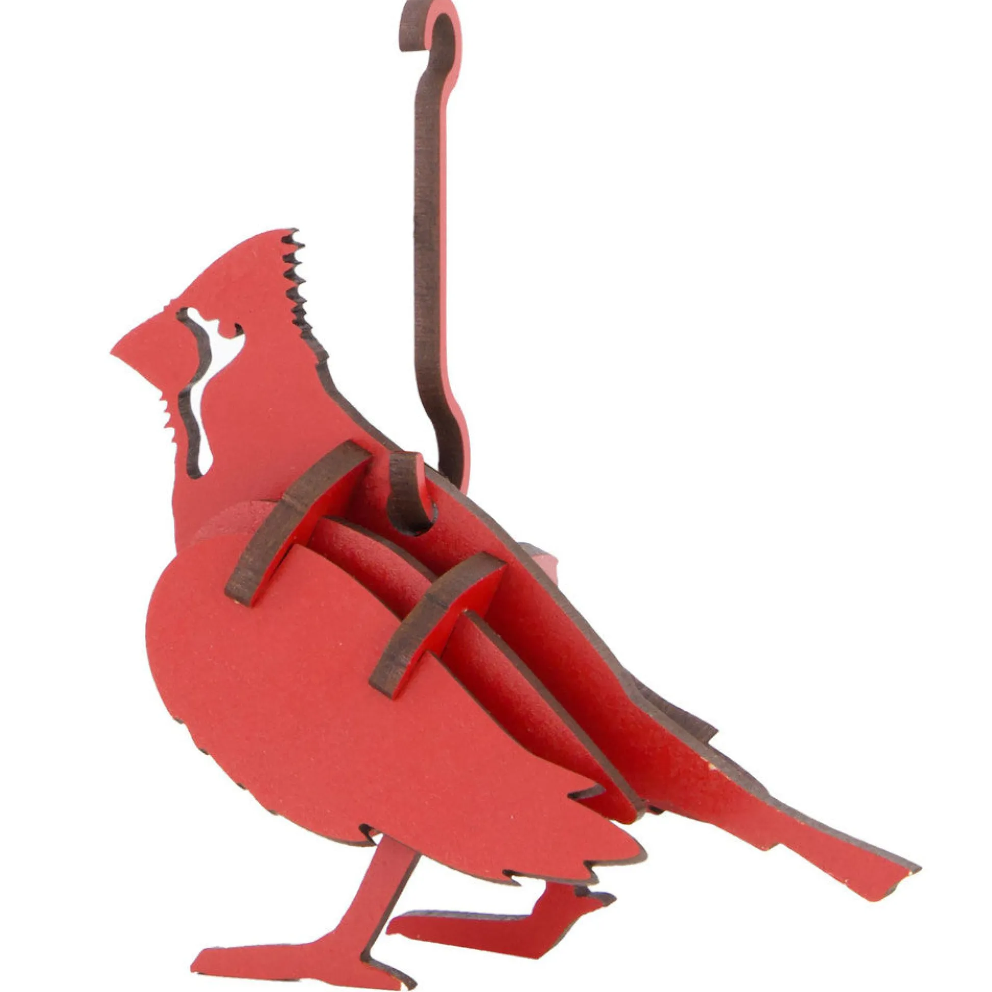 Flat River Group Little & Wood: Vibrant Cardinal 3D Wooden Puzzle Kit* Puzzles