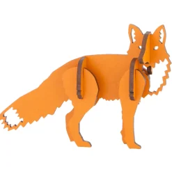 Flat River Group Little & Wood: Woodlet: Small Curious Fox - 3D Wooden Puzzle Kit* Puzzles