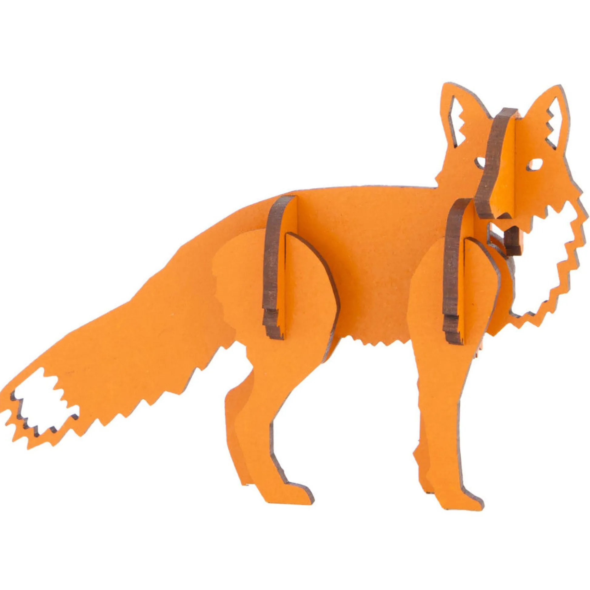 Flat River Group Little & Wood: Woodlet: Small Curious Fox - 3D Wooden Puzzle Kit* Puzzles