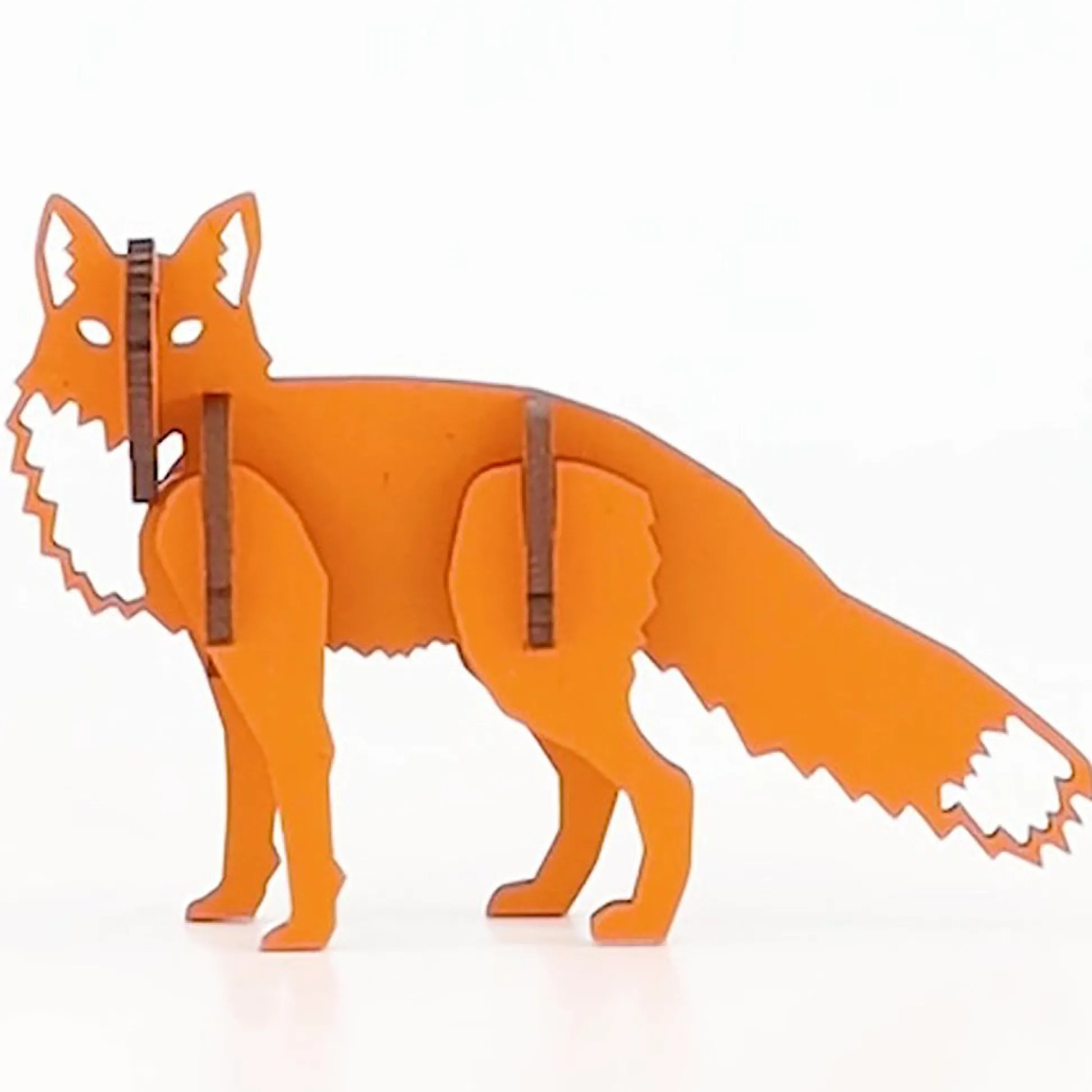 Flat River Group Little & Wood: Woodlet: Small Curious Fox - 3D Wooden Puzzle Kit* Puzzles