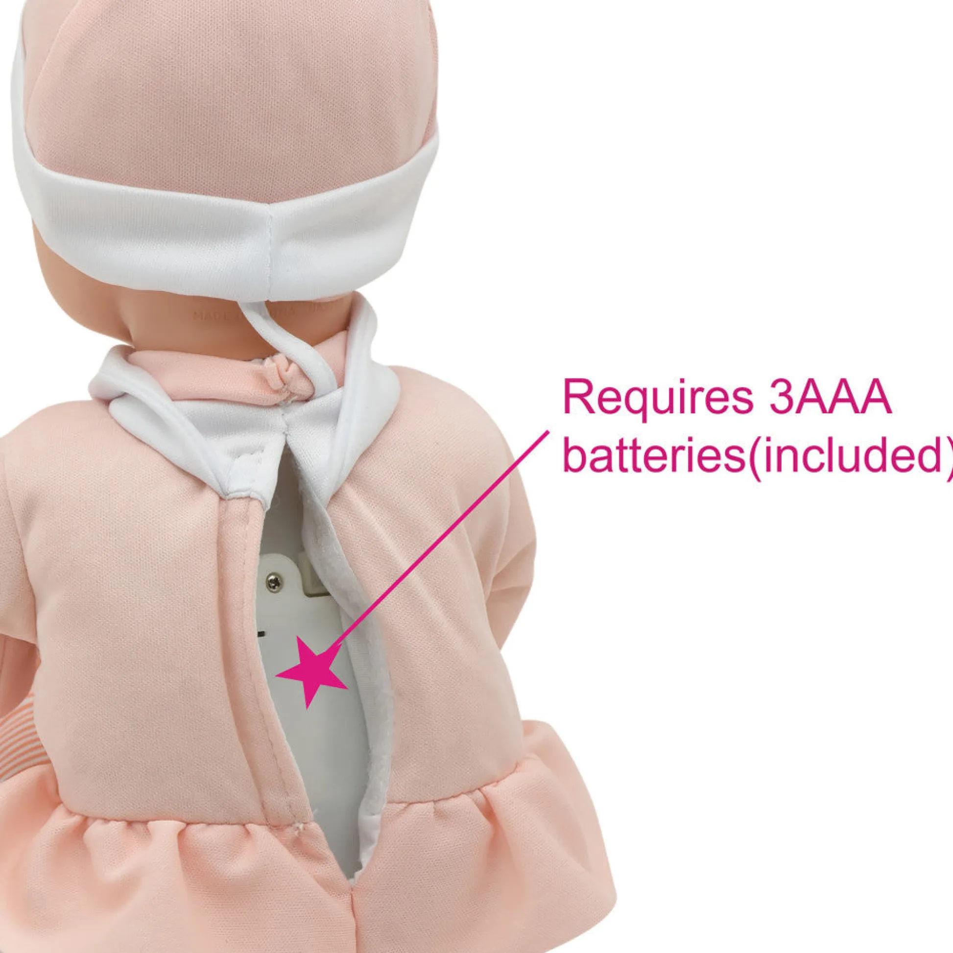 Flat River Group Little Darlings 14 Inch - Sweet Touch Baby Doll with Fox-Pink-White Outfit* Baby Dolls|Stuffed Animals & Plush Toys