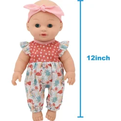 Flat River Group Little Darlings Flamingo Jumper & Pink Stroller Playset* Stuffed Animals & Plush Toys
