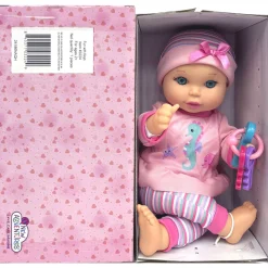 Flat River Group Little Darlings 12-inch - Fun With Keys Baby Doll - Seahorse Ensemble* Social & Emotional Skills|Interactive Dolls & Pets
