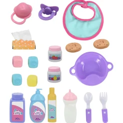 Flat River Group Little Darlings 12-inch Interactive Bouncing Baby Doll Playset - Pink & White* Interactive Dolls & Pets|Stuffed Animals & Plush Toys