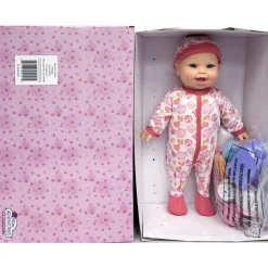 Flat River Group Little Darlings 12-inch Interactive Bouncing Baby Doll Playset - Pink & White* Interactive Dolls & Pets|Stuffed Animals & Plush Toys