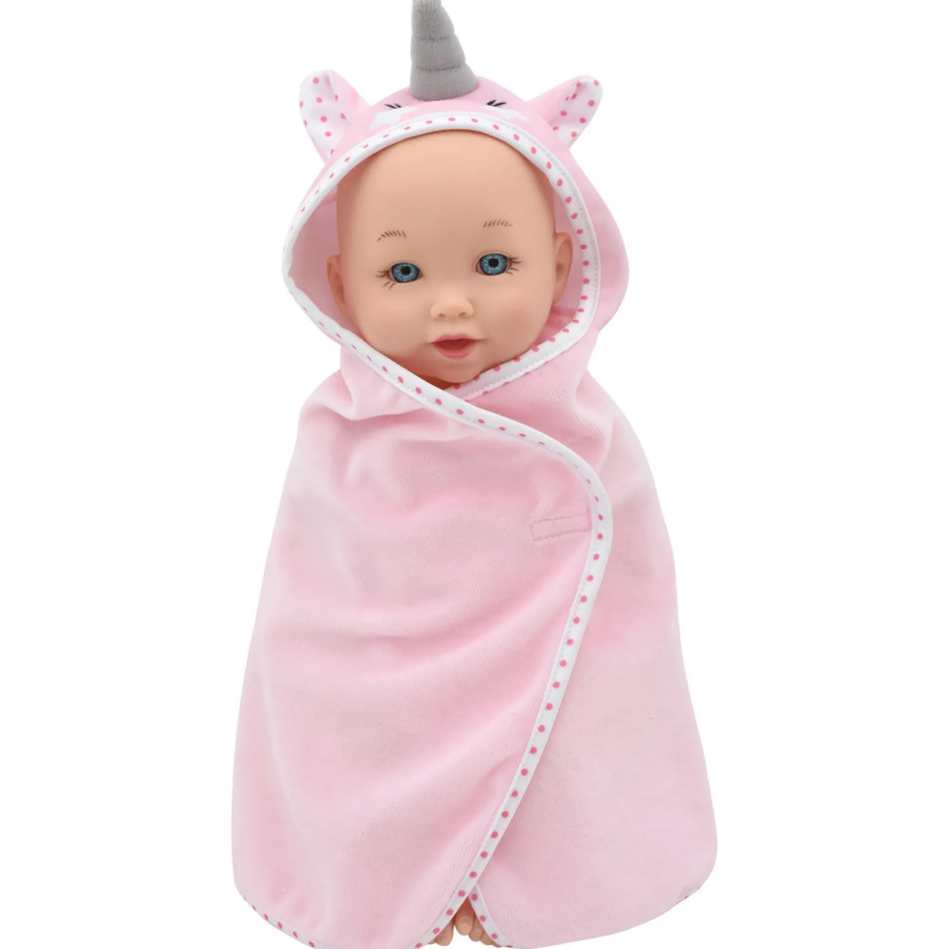 Flat River Group Little Darlings 12-inch Wash N' Play Baby Set with Unicorn Cover-Up* Baby Dolls|Stuffed Animals & Plush Toys