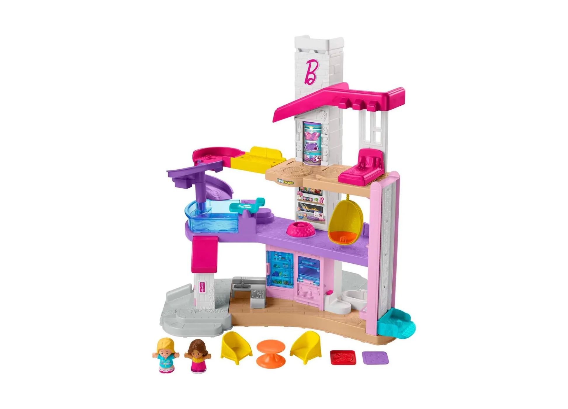 Macy's - Supplier Little People Barbie DreamHouse Toddler Playset with Lights and Sounds* Preschool Figures & Playsets