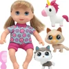 Flat River Group Little Sweeties 10-inch Pet Parade Doll with Unicorn, Puppy, and Kitty* Stuffed Animals & Plush Toys