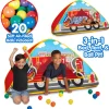 Flat River Group Little Tikes Fire Truck 3-in-1 Bed, Tent & Ball Pit - Imaginative Playset* Tents, Tunnels & Playhouses|Dress Up