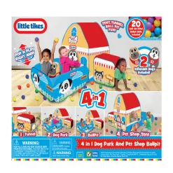 Flat River Group Little Tikes 4-In-1 Dog Park & Pet Shop Playset with Ballpit* Tents, Tunnels & Playhouses|Dress Up
