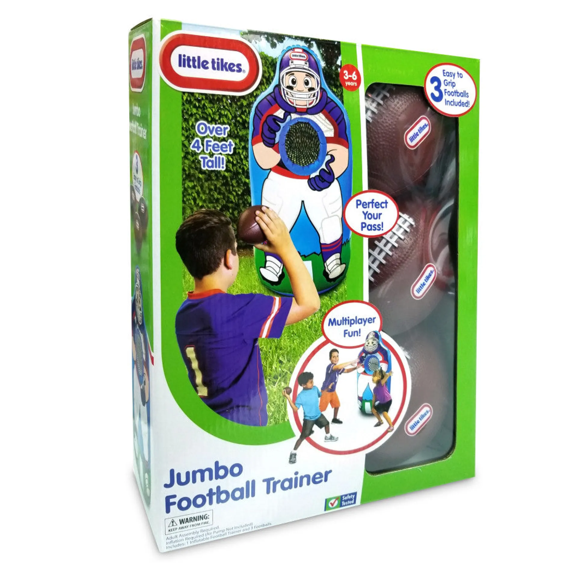 Flat River Group Little Tikes Jumbo Inflatable Football Trainer - 4+ Feet Tall for Kids* Toy Sports