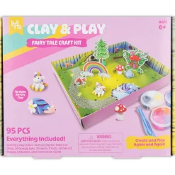 Flat River Group Little Yellow Bicycle Fairy Tale Friends Clay Craft Kit - 95pcs* Clay, Dough & Sand Art