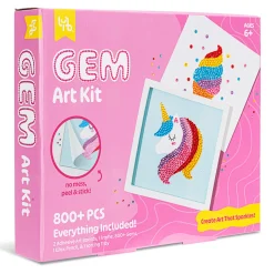 Flat River Group Little Yellow Bicycle Ice Cream & Unicorn Gem Art Kit - 800+ Pcs* Crafts & Activities
