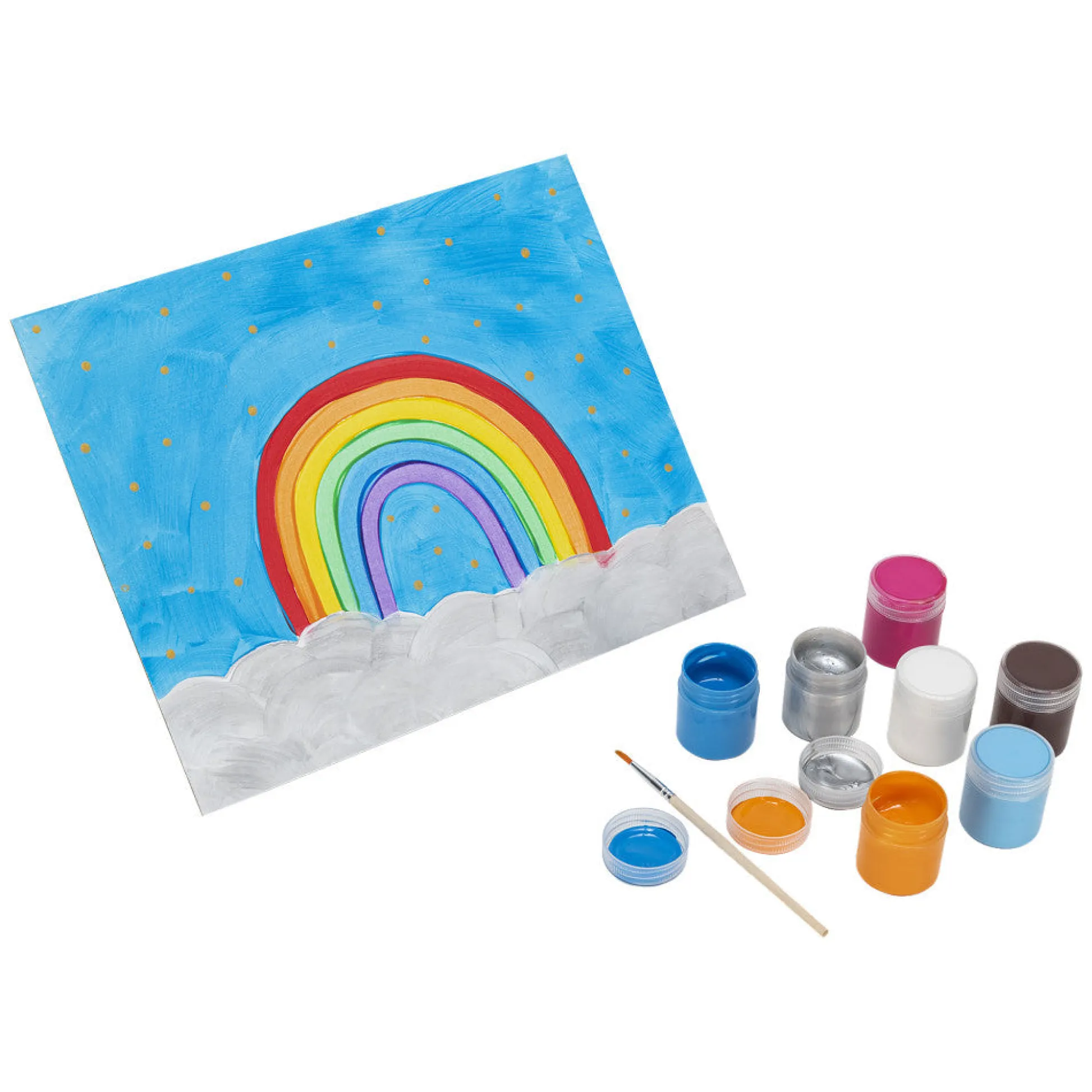 Flat River Group Little Yellow Bicycle Kids' Tempera Paint Kit - 18 Vibrant Colors* Drawing, Color & Painting