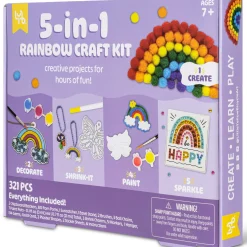 Flat River Group Little Yellow Bicycle Rainbow Explorer 5-in-1 Craft Kit - Colorful* Crafts & Activities