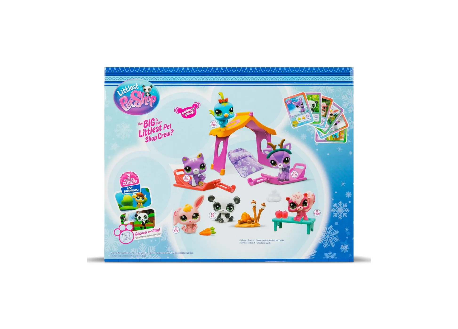 Macy's - Supplier Littlest Pet Shop Winter Wonderland Play Plack* Miniature & Collectible Dolls|Stuffed Animals & Plush Toys