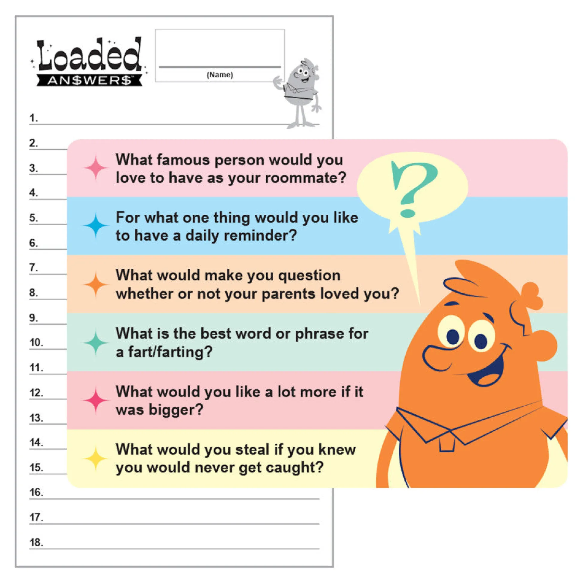 Flat River Group Loaded Answers Party Game - Creative Question and Answer Board Game* Board Games|Role-Playing Games