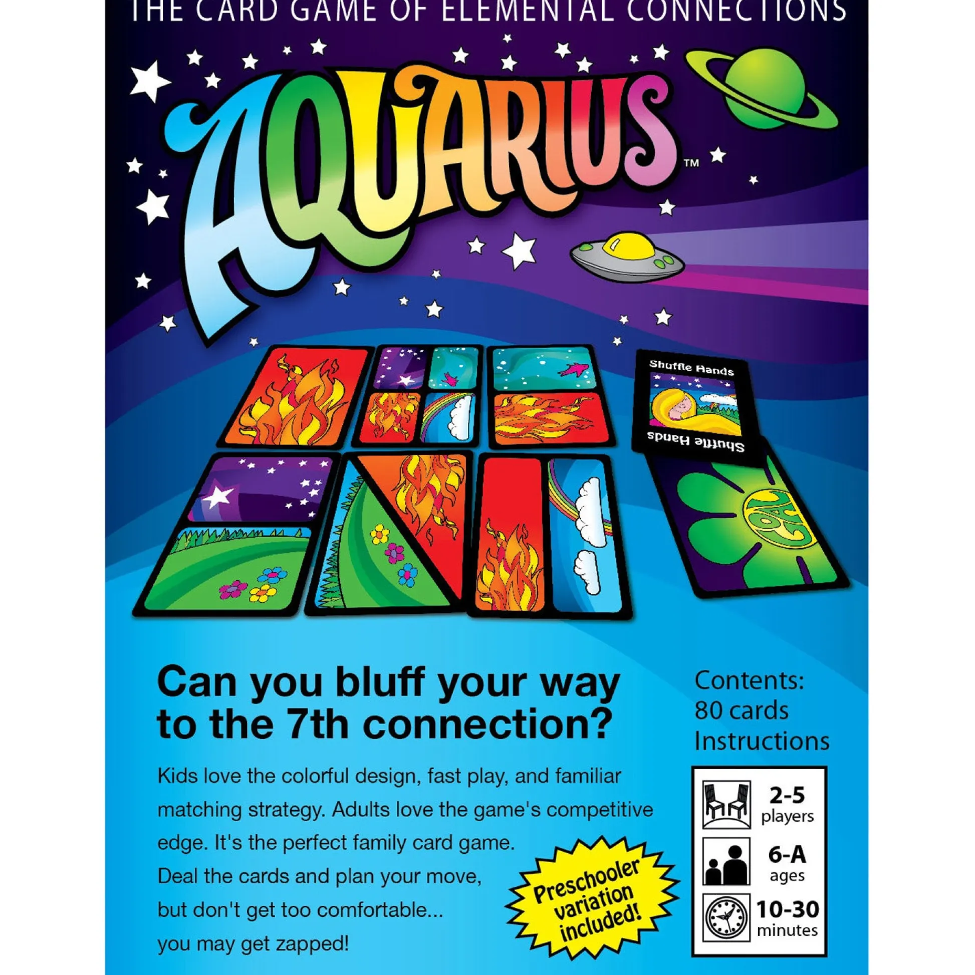 Educators Resource Looney Labs Aquarius Version 3.0 Element Matching Card Game* Card Games