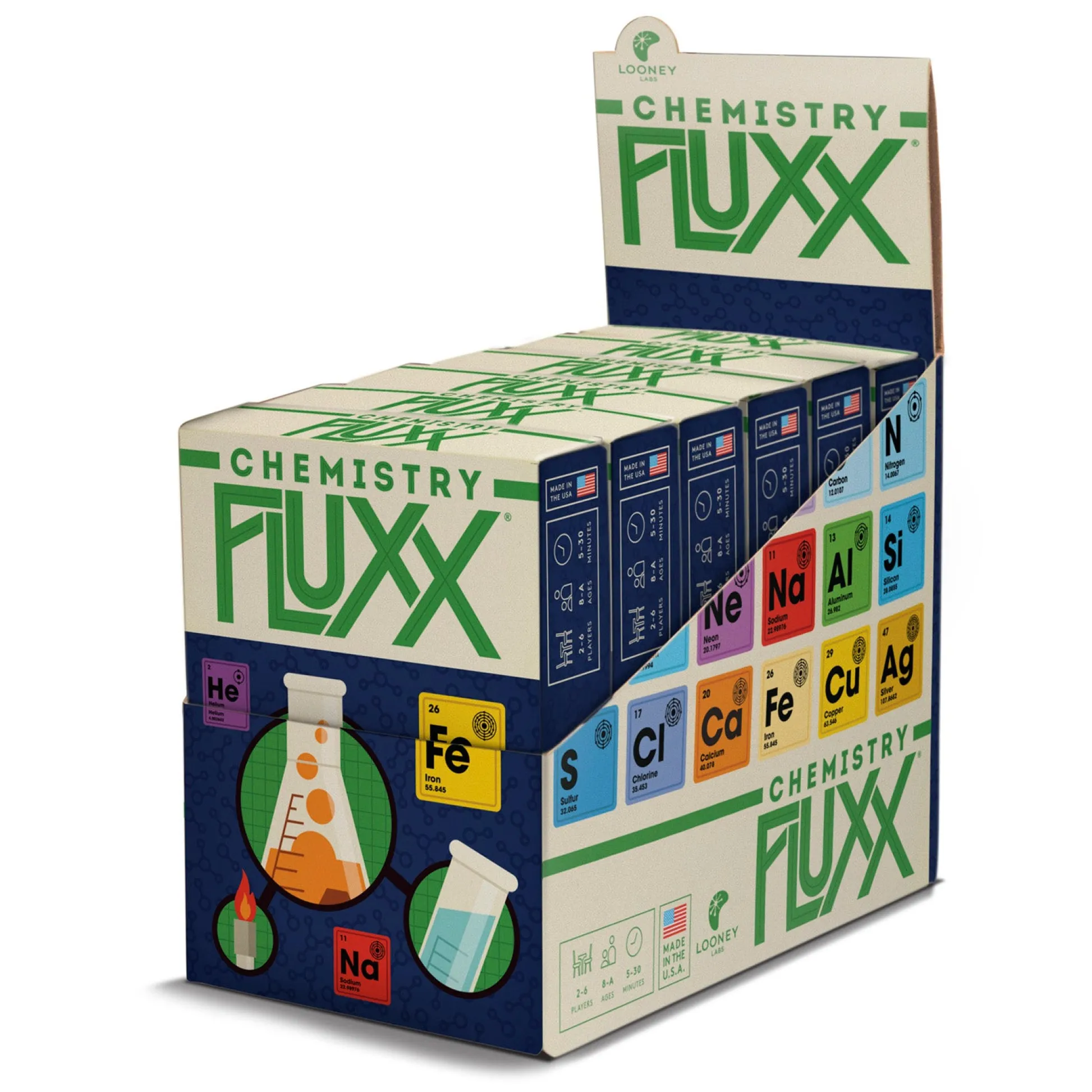 Educators Resource Looney Labs Chemistry Fluxx Card Game - Ever-Changing Elemental Fun!* Card Games