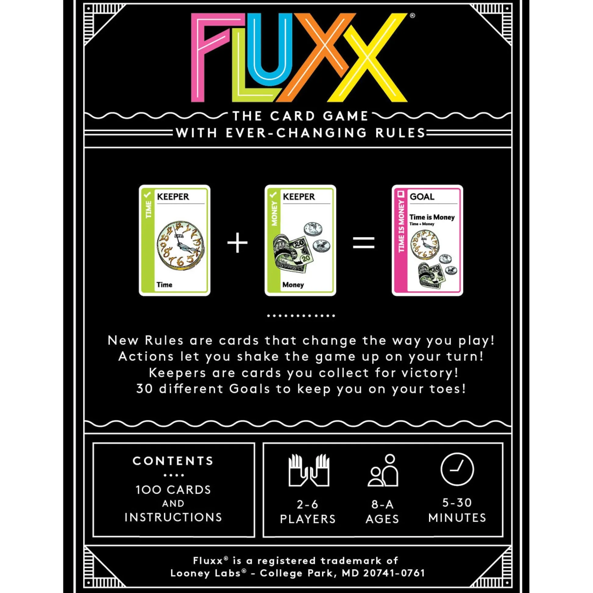 Educators Resource Looney Labs Fluxx Classic Card Game - Updated Edition* Card Games|Social & Emotional Skills