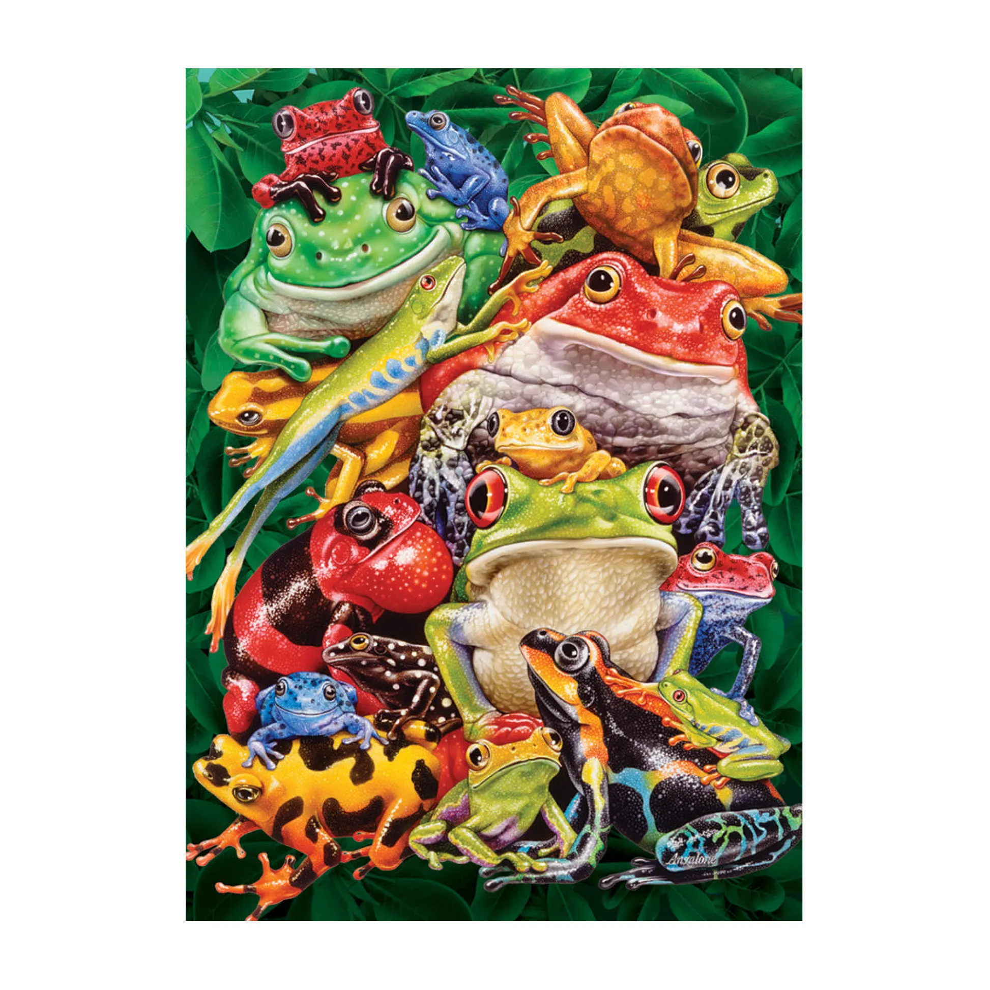 AreYouGame Lori Anzalone Frog Business Jigsaw Puzzle - 1000 pc* Puzzles