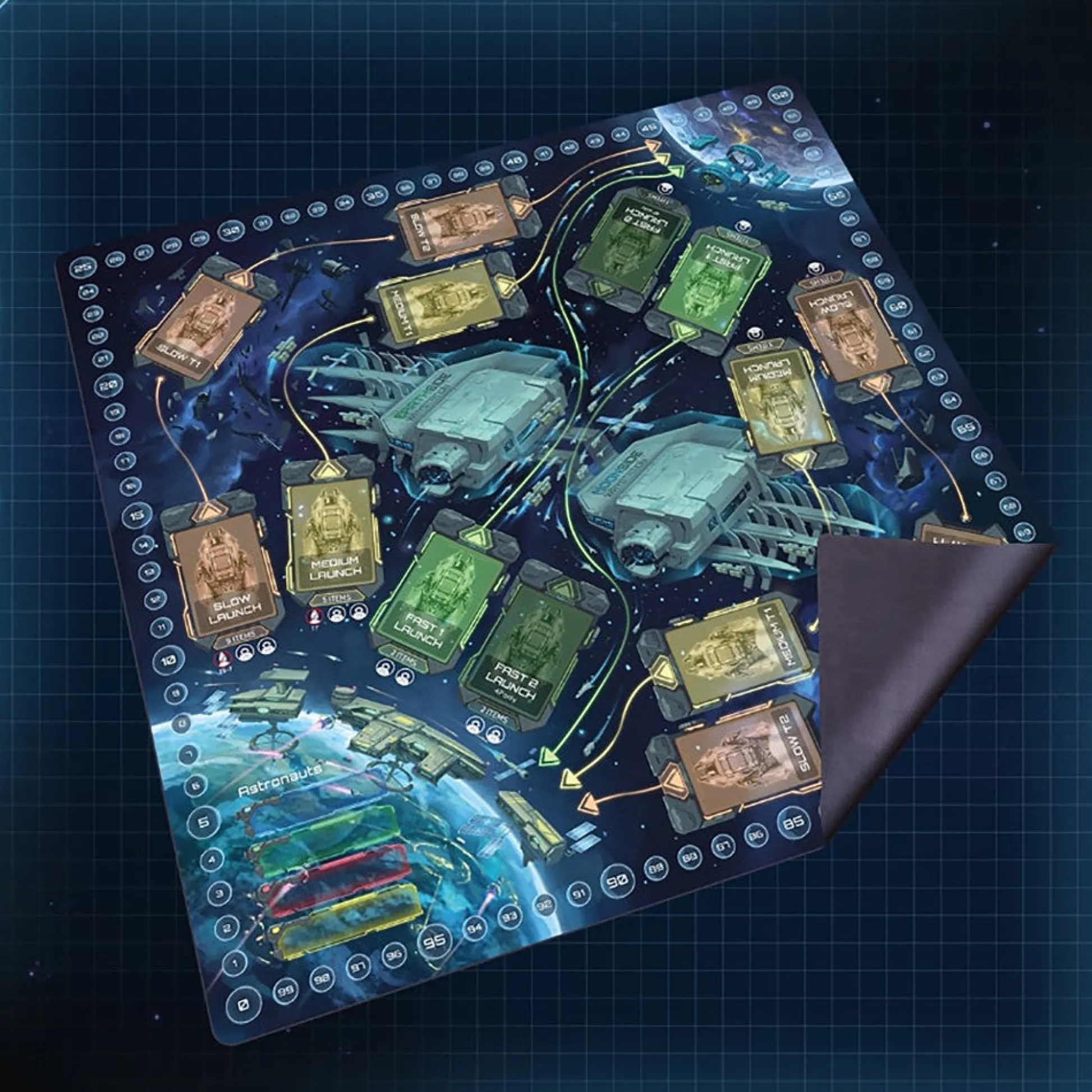 Flat River Group Lunar Rush Neoprene Play Mat - Deluxe Strategy Board Game Accessory* Board Games|Role-Playing Games