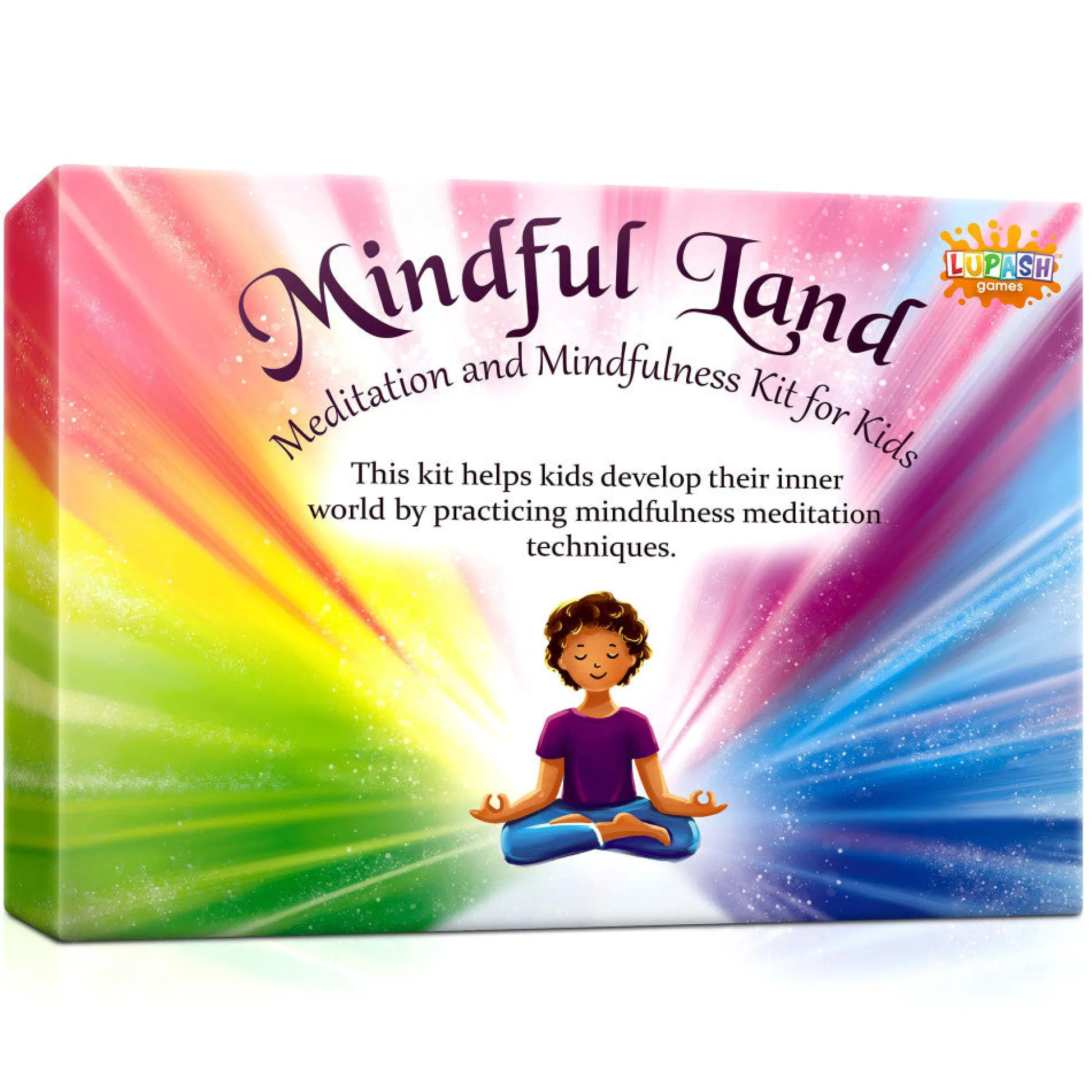 Flat River Group Lupash Games: Mindful Land - Kids Meditation & Mindfulness Kit, Ages 6+* Family & Entertainments Games|Social & Emotional Skills