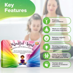 Flat River Group Lupash Games: Mindful Land - Kids Meditation & Mindfulness Kit, Ages 6+* Family & Entertainments Games|Social & Emotional Skills