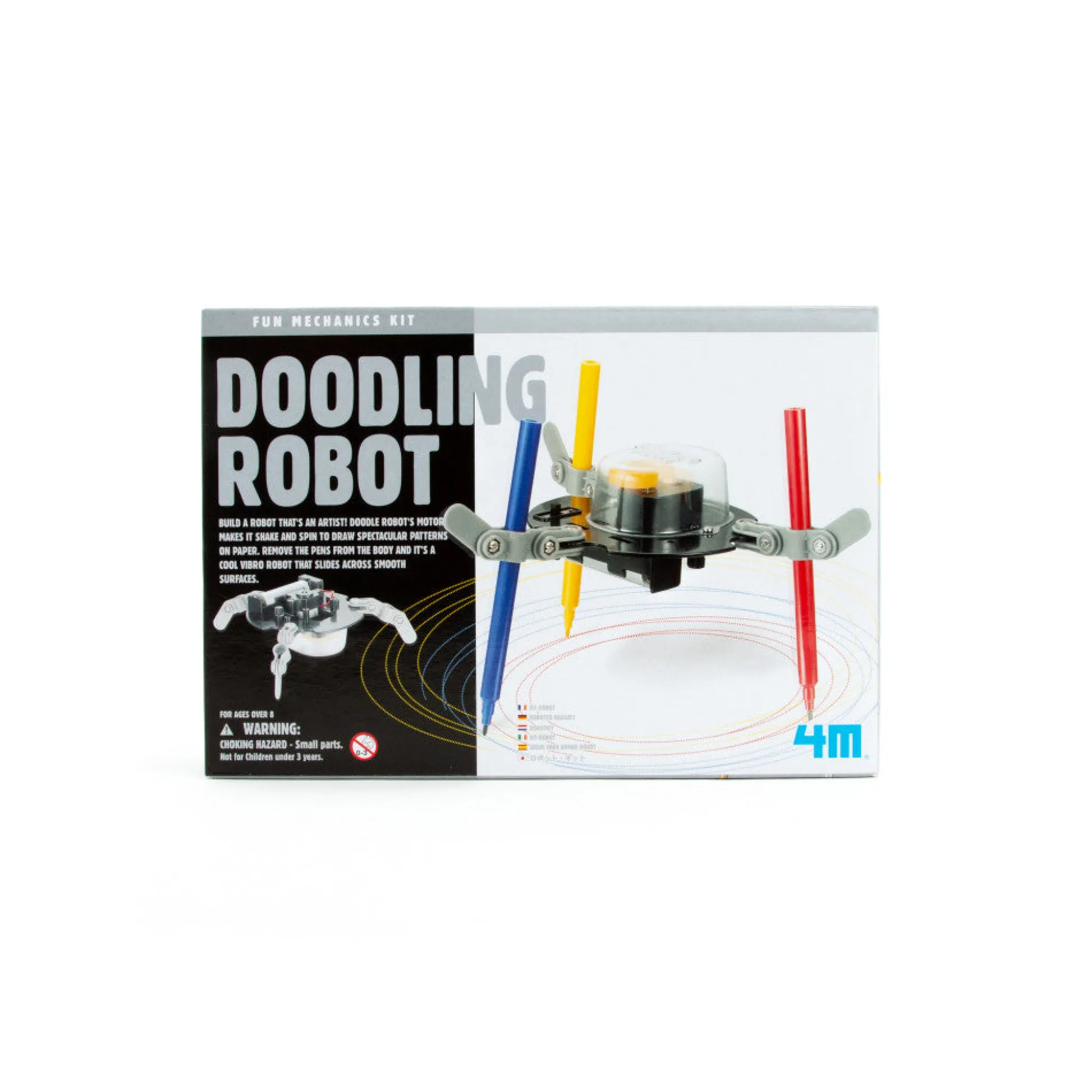Flat River Group 4M Doodling Robot Kit - Multicolor - Creative Art and Science Learning Toy* Art Toys|Crafts & Activities