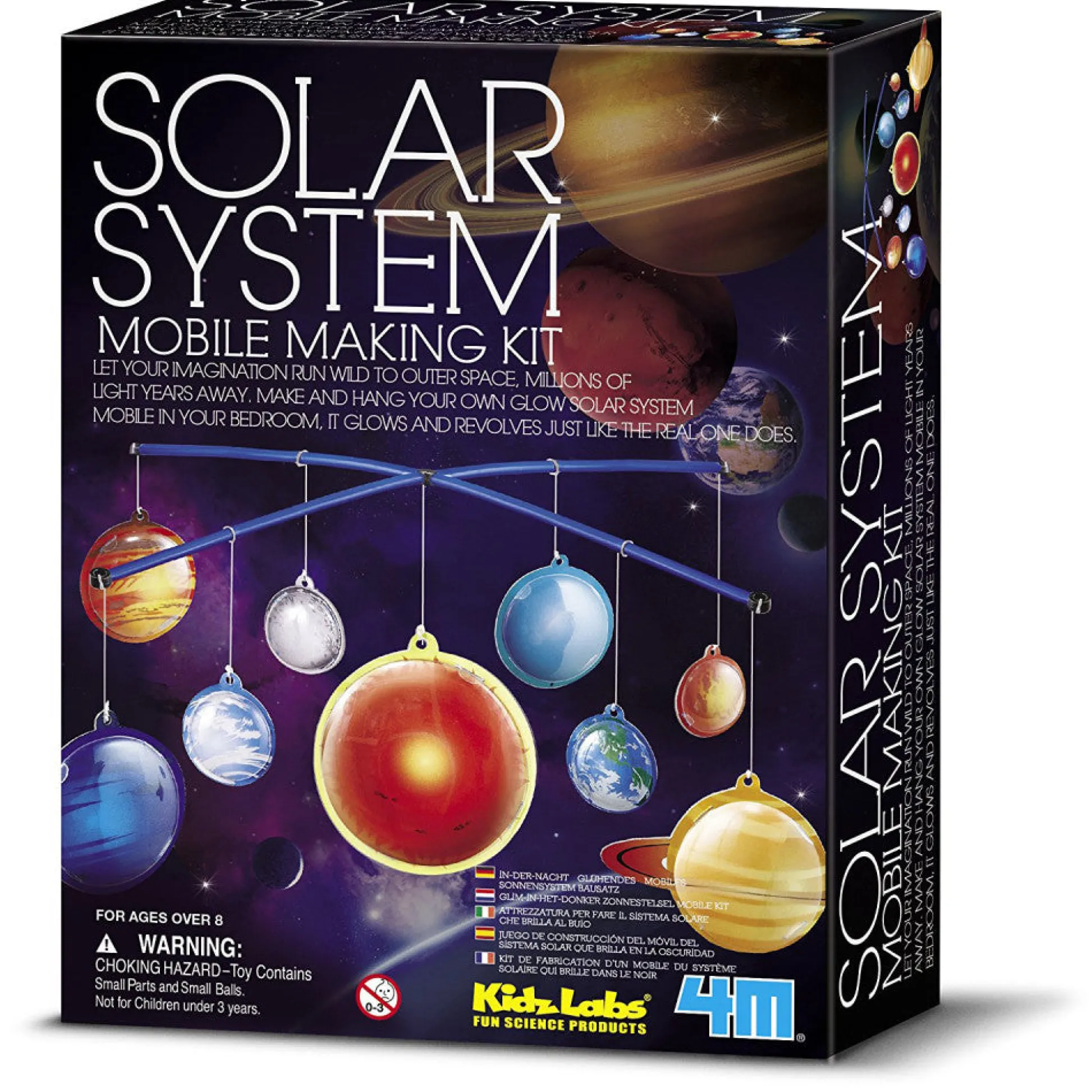 Flat River Group 4M Glow-in-the-Dark Solar System Mobile Making Kit* Art Toys|Crafts & Activities