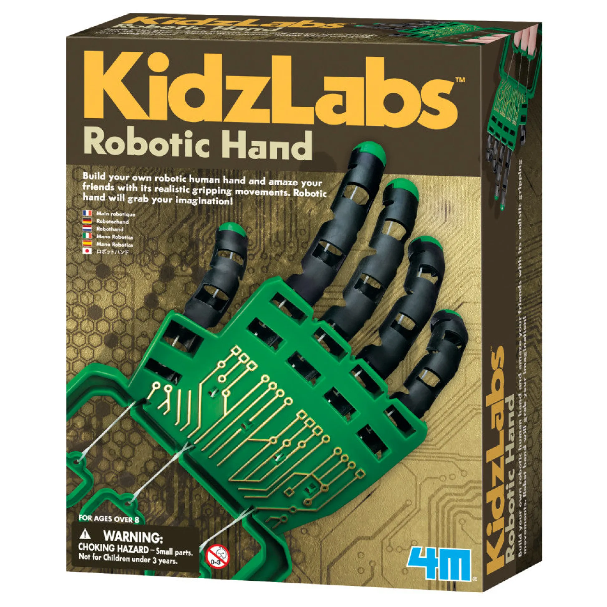 Flat River Group 4M Kidzlabs Robotic Hand Kit - Interactive STEM Learning Toy for Kids & Teens* Robotics & Coding