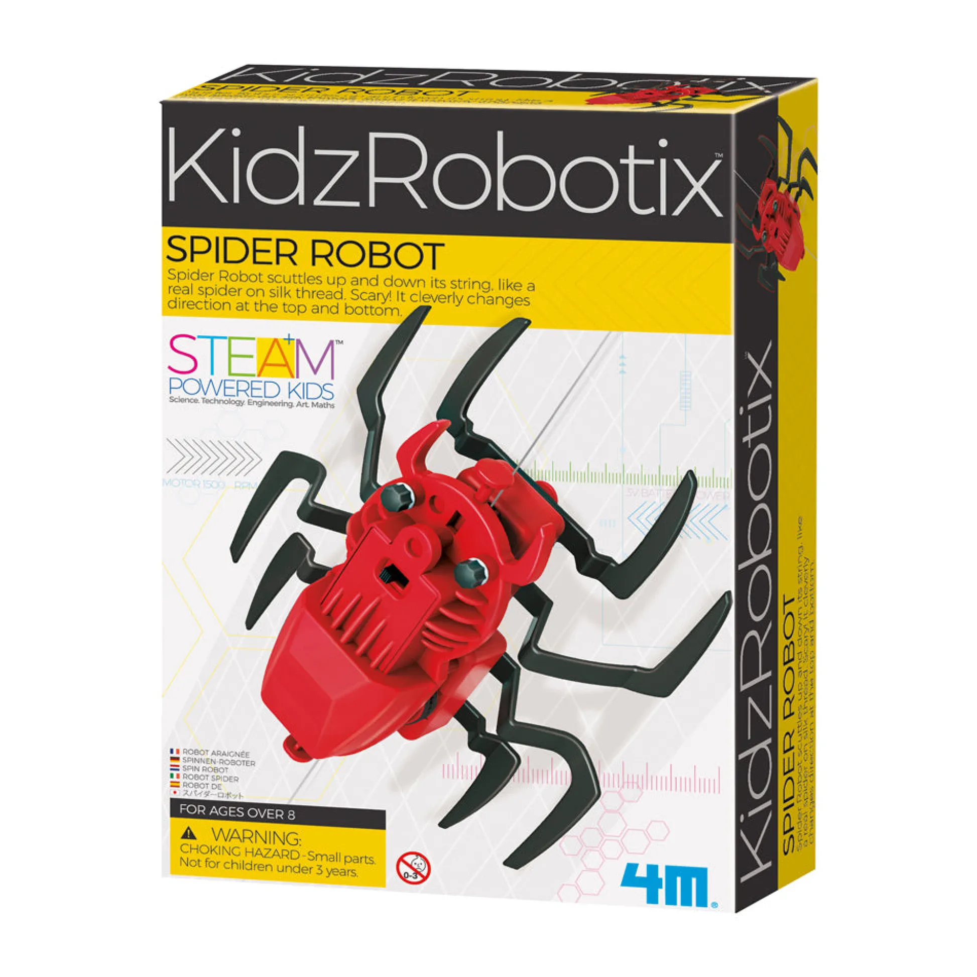 AreYouGame 4M KidzRobotix - Spider Robot - Educational STEAM Toy* Robotics & Coding