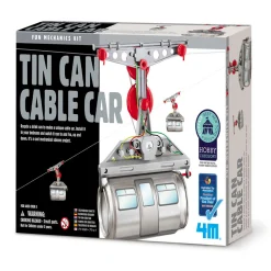 Flat River Group 4M Tin Can Cable Car - Multi-Colored Mechanical Science Kit* Science & Discovery