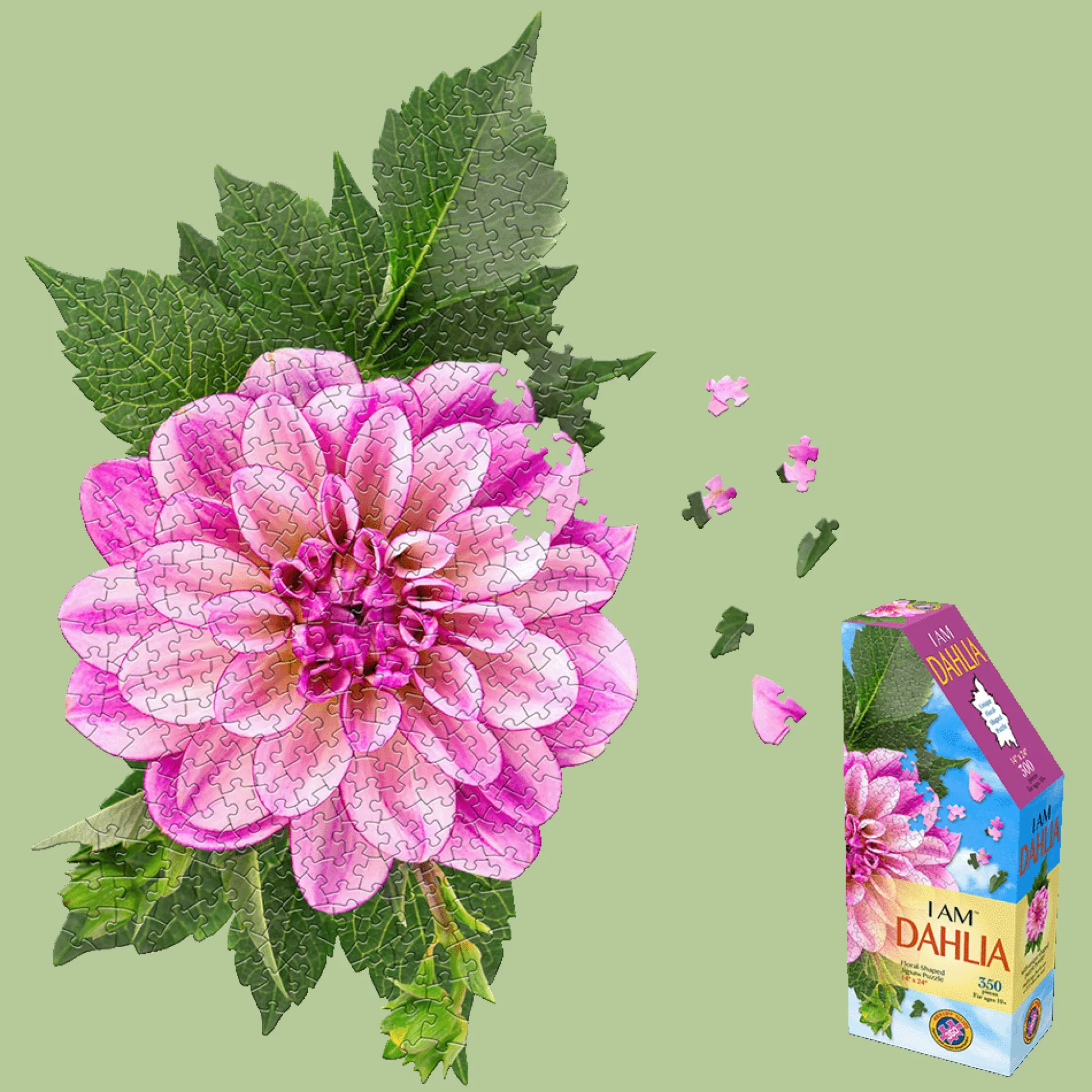 Maddcapp Games Madd Capp Floral Dahlia Jigsaw Puzzle - 350 pc* Puzzles