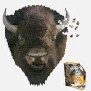 Maddcapp Games Madd Capp I AM BISON Unique Animal Head-Shaped Jigsaw Puzzle - 550 pc* Puzzles