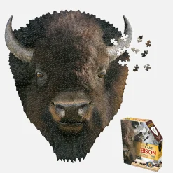 Maddcapp Games Madd Capp I AM BISON Unique Animal Head-Shaped Jigsaw Puzzle - 550 pc* Puzzles