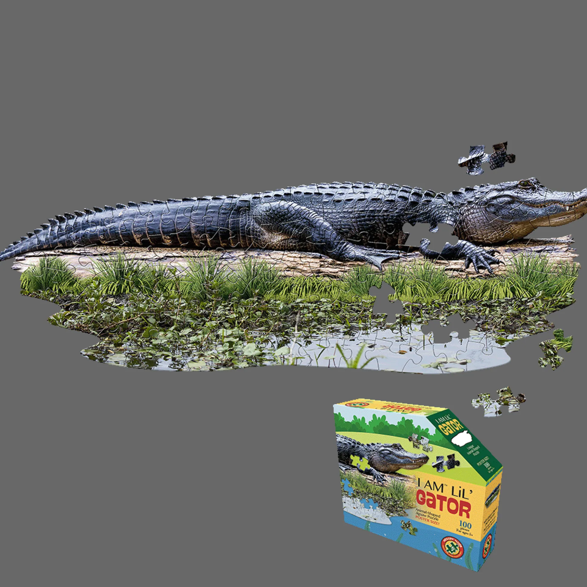 Maddcapp Games Madd Capp I AM LiL' GATOR Jigsaw Puzzle - 100 pc* Puzzles