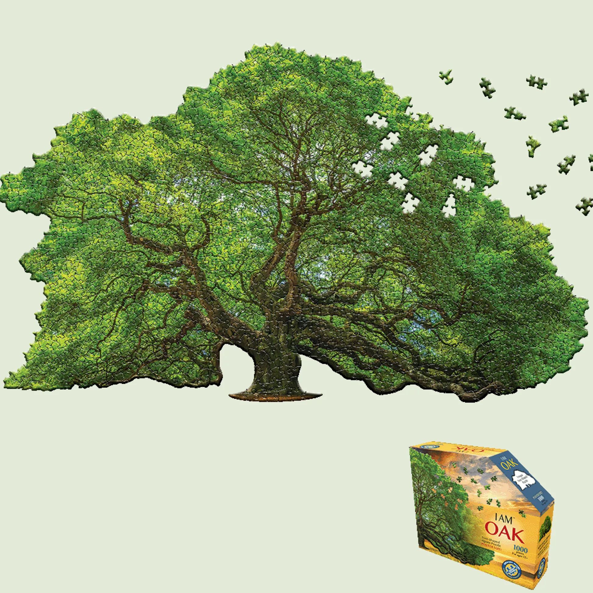 Maddcapp Games Madd Capp I AM OAK Tree-Shaped Jigsaw Puzzle - 1000 pc* Puzzles