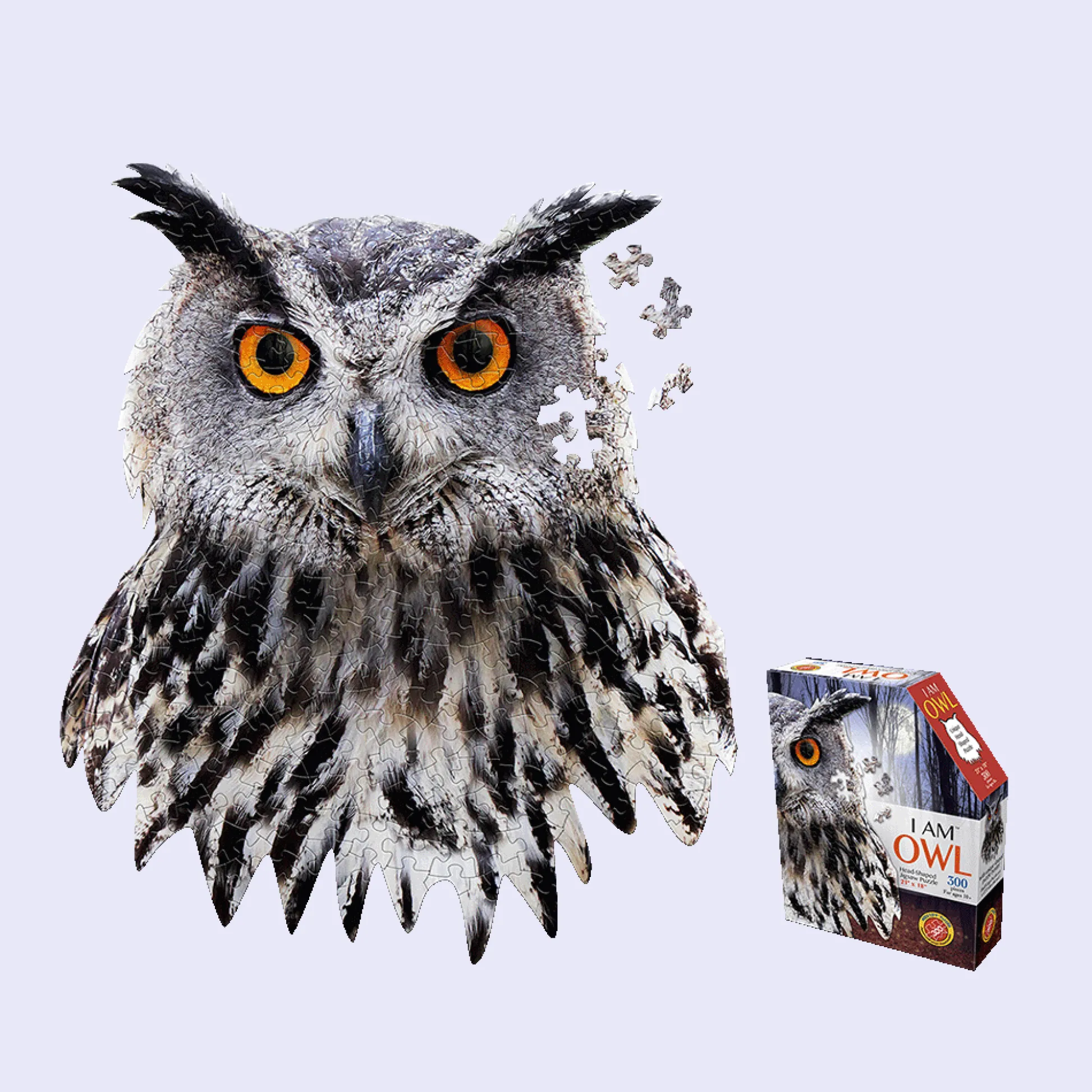 Maddcapp Games Madd Capp I AM OWL Unique-Shaped Jigsaw Puzzle - 300 pc* Puzzles