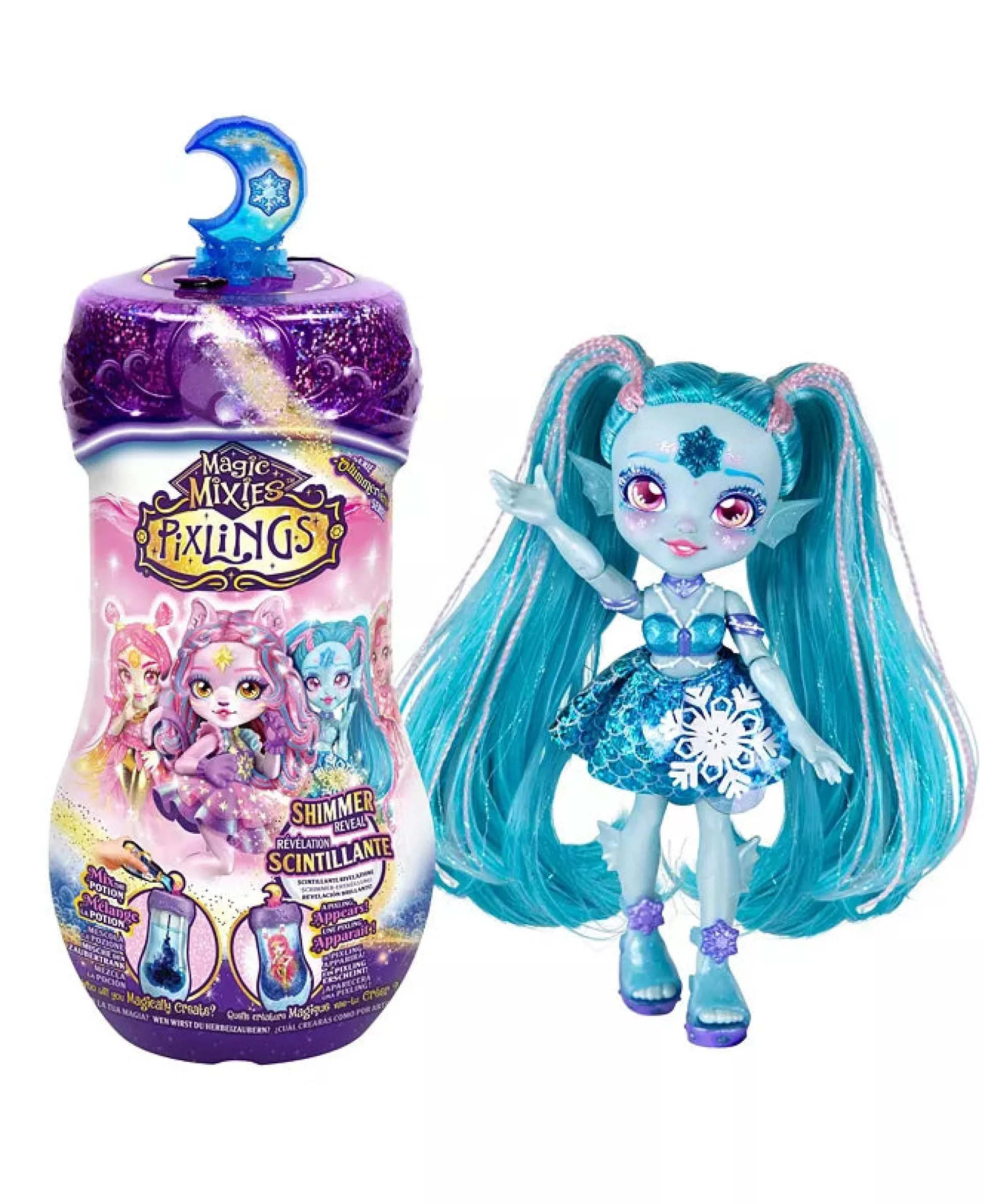 Macy's - Supplier Magic Mixies Pixlings Doll Marena - Mystical Mermaid Reveal* Fashion Dolls|Stuffed Animals & Plush Toys