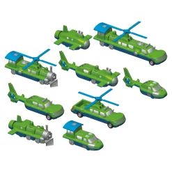 AreYouGame Magical Mix or Match Vehicles Set 2: Adventure Assembly Playset* Preschool Vehicles|Preschool Education Toys & Activities