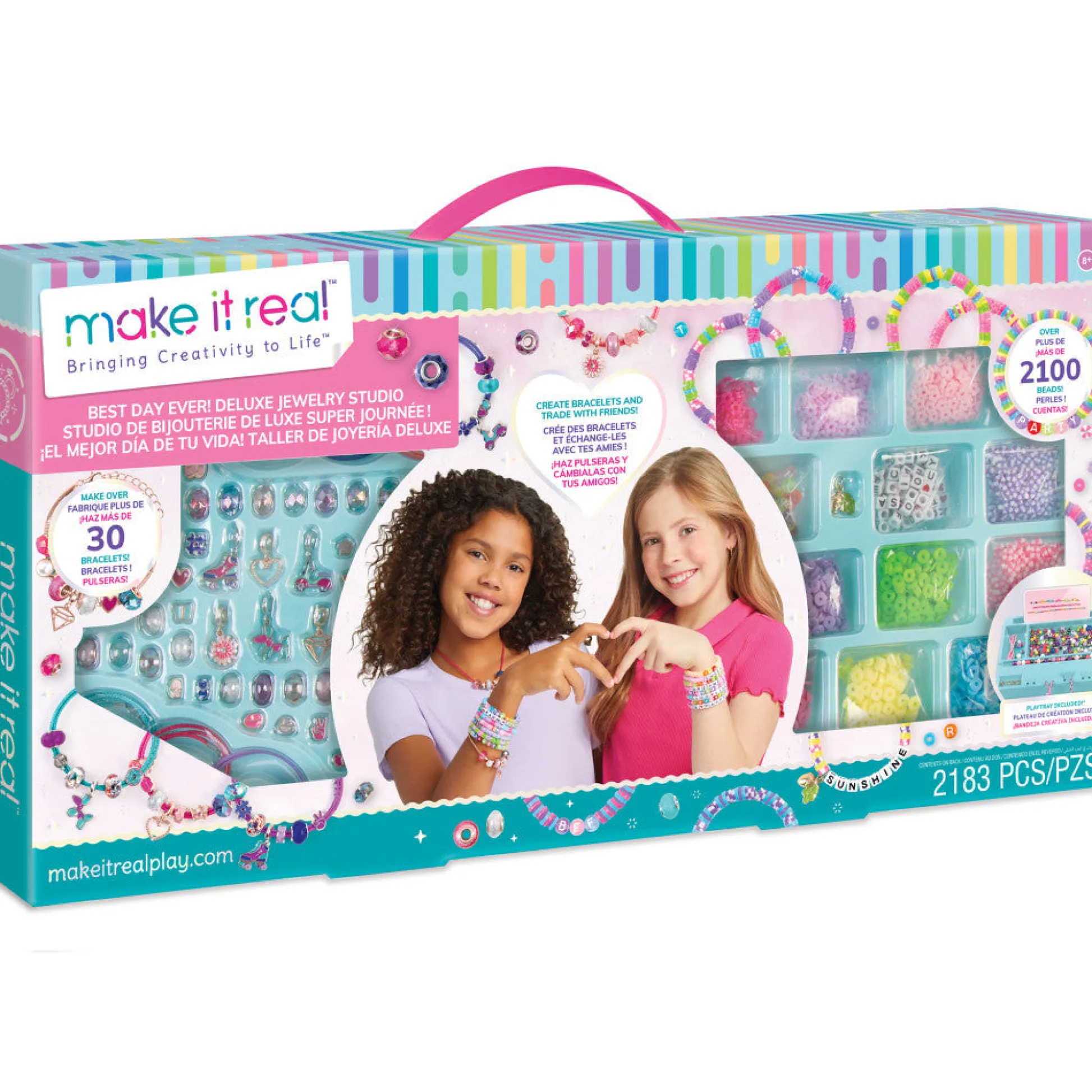 Flat River Group Make It Real Best Day Ever! Deluxe Jewelry Studio 2183pcs DIY Craft Kit* Crafts & Activities