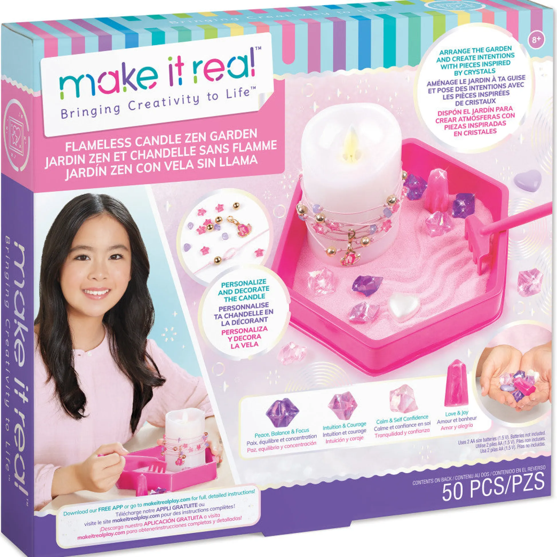 Flat River Group Make It Real Creative Zen Garden Kit with Flameless Candle* Crafts & Activities