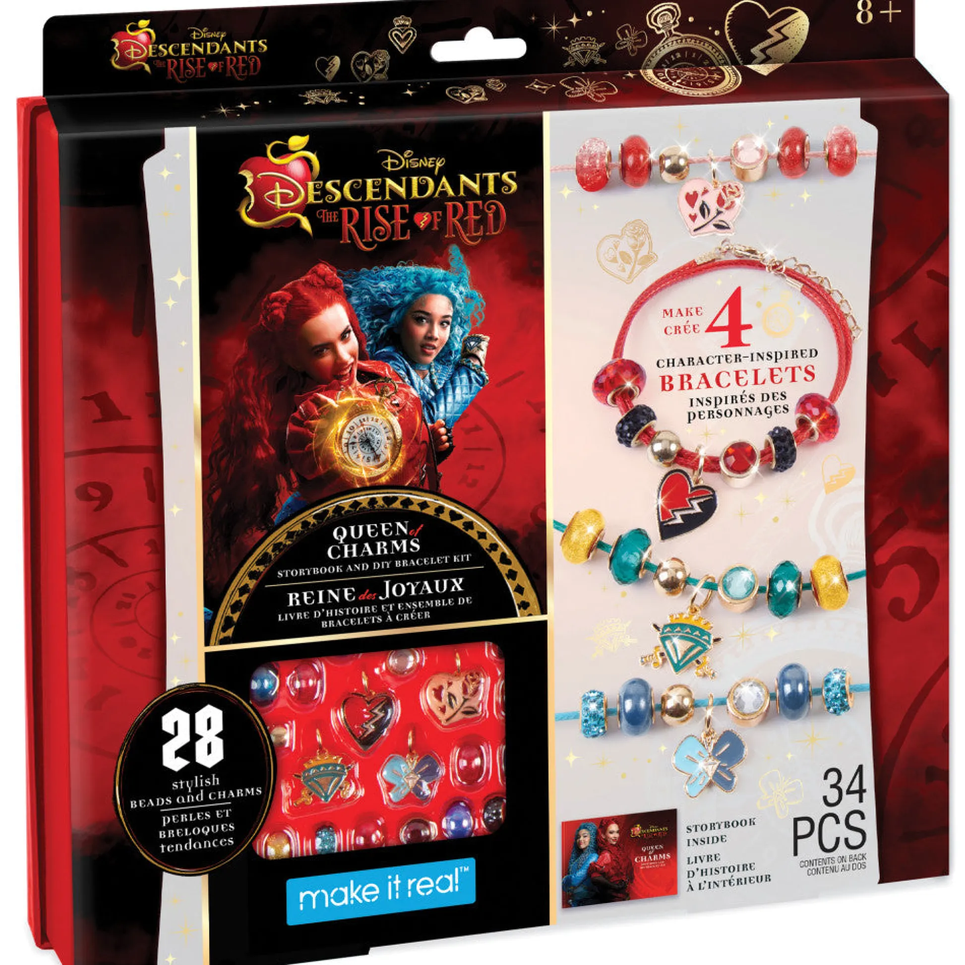 Flat River Group Make It Real Descendants 4 Rise Of Red Queen of Charms DIY Jewelry Kit - 34pc* Crafts & Activities