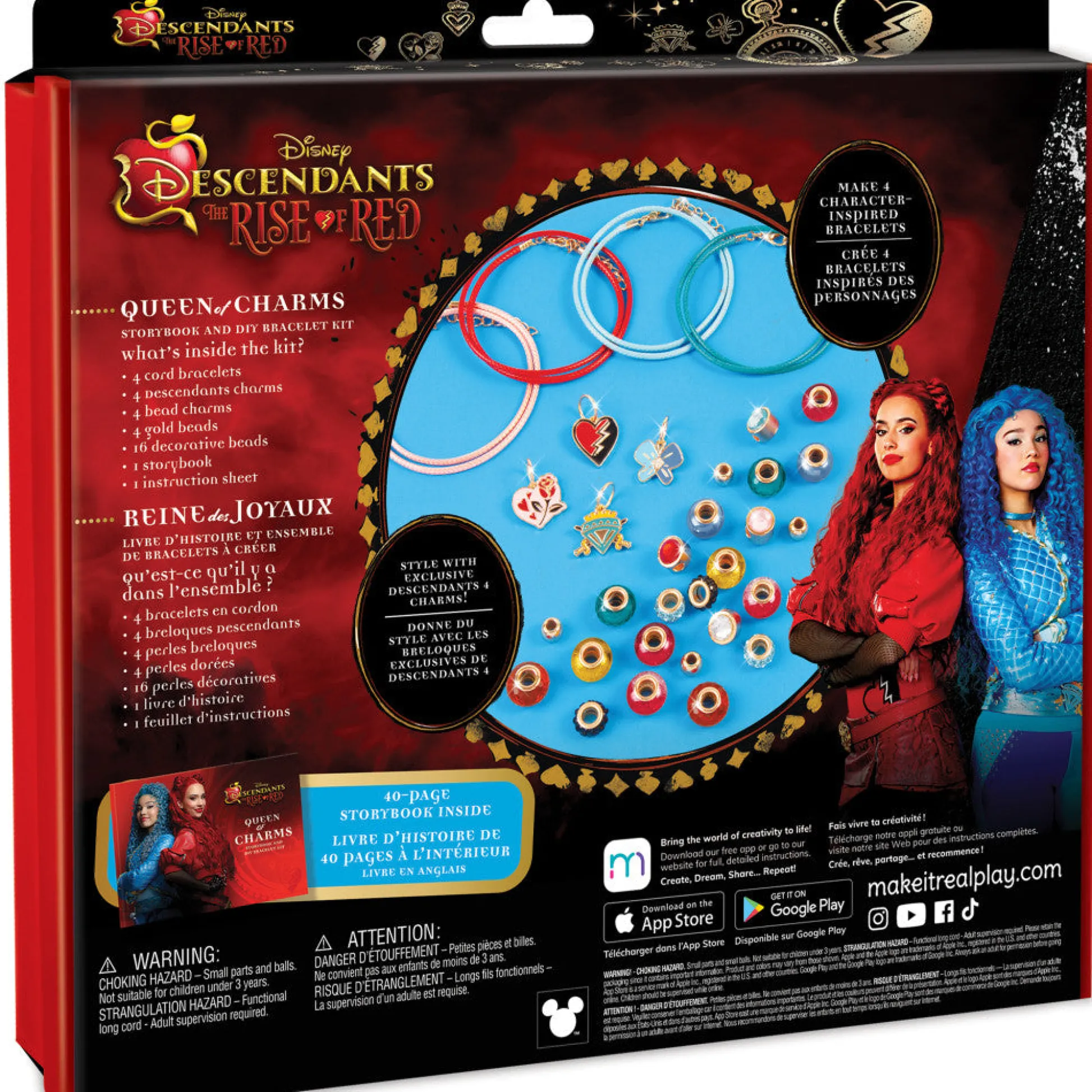 Flat River Group Make It Real Descendants 4 Rise Of Red Queen of Charms DIY Jewelry Kit - 34pc* Crafts & Activities