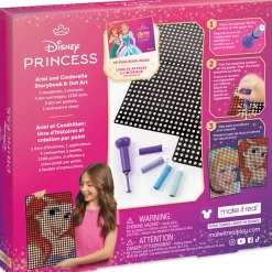 Flat River Group Make It Real Disney Stamp To Reveal Ariel & Cinderella Storybook Dot Art Kit*Kids Kids Books|Crafts & Activities