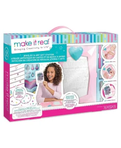 Flat River Group Make It Real DIY Jewelry & Art Gift Station - Creative Craft Kit* Crafts & Activities