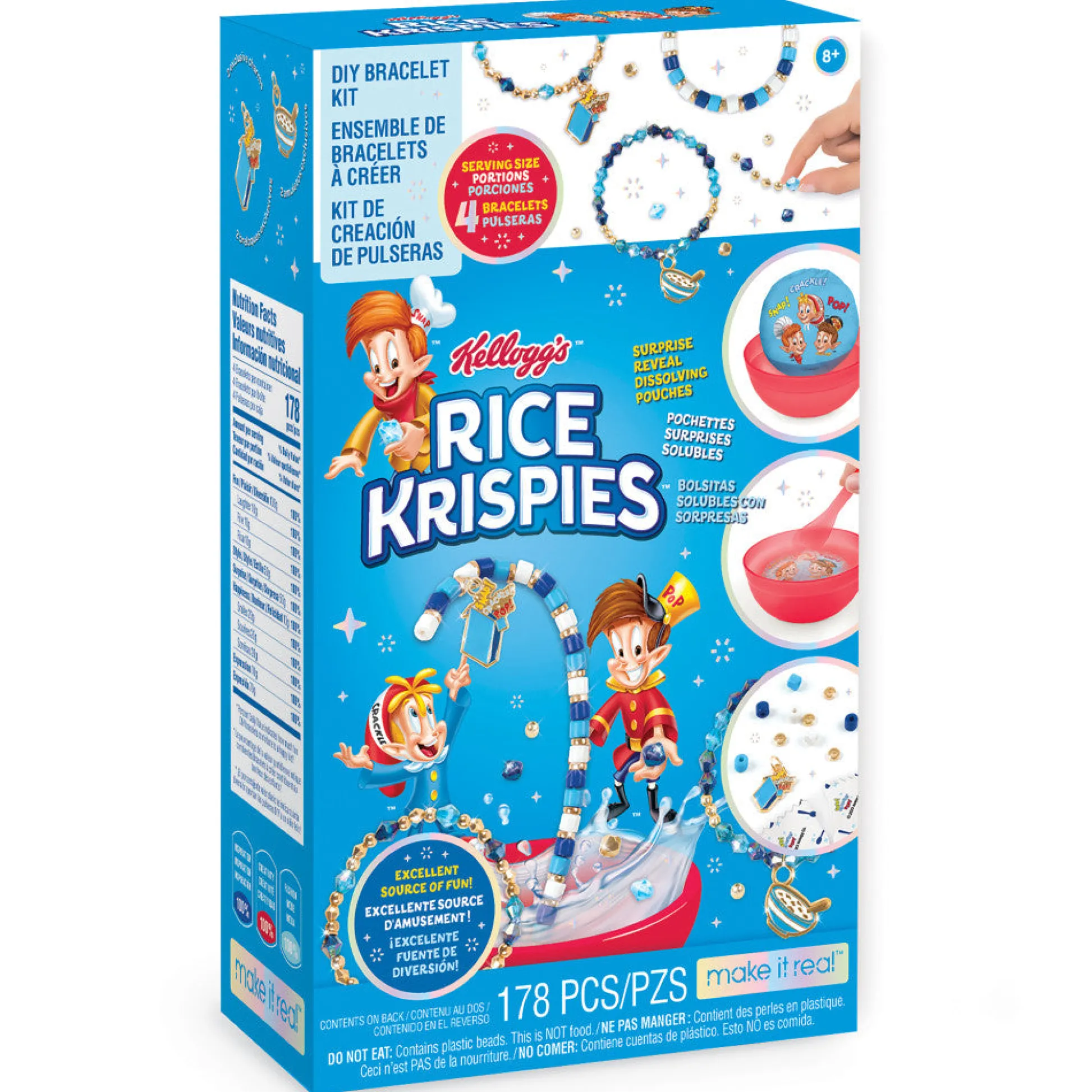 Flat River Group Make It Real Kellogg's Cerealsly Cute Rice Krispies DIY Bracelet Kit* Crafts & Activities